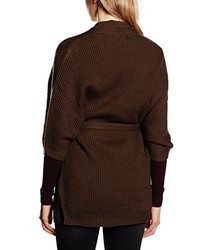 dunkelbraune Strickjacke von Pedro del Hierro