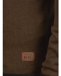 dunkelbraune Strickjacke von Redefined Rebel