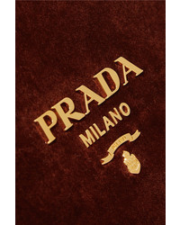 dunkelbraune Umhängetasche von Prada