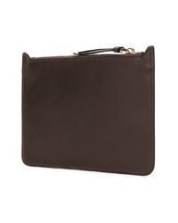 dunkelbraune verzierte Clutch von Mr & Mrs Italy