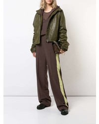 dunkelbraune weite Hose von Rick Owens