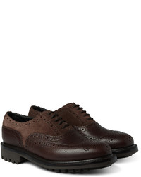 dunkelbraune Wildleder Brogues von Grenson