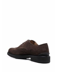 dunkelbraune Wildleder Brogues von Tod's