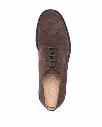 dunkelbraune Wildleder Brogues von Tod's