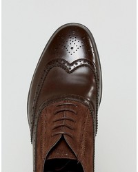 dunkelbraune Wildleder Brogues von Asos