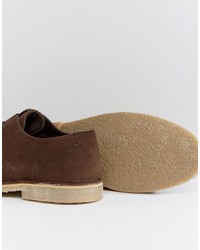 dunkelbraune Wildleder Brogues von Asos