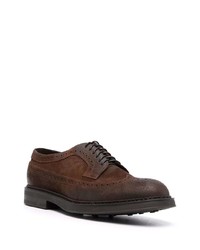 dunkelbraune Wildleder Brogues von Doucal's