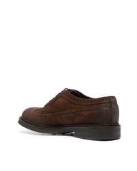 dunkelbraune Wildleder Brogues von Doucal's