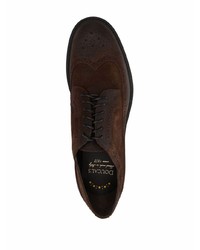 dunkelbraune Wildleder Brogues von Doucal's