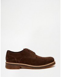 dunkelbraune Wildleder Brogues von Base London