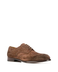 dunkelbraune Wildleder Brogues von Doucal's