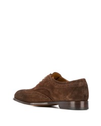 dunkelbraune Wildleder Brogues von Doucal's