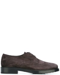 dunkelbraune Wildleder Brogues von Tod's