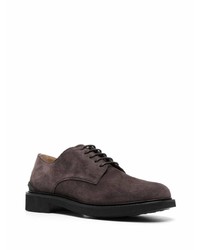 dunkelbraune Wildleder Derby Schuhe von Tod's