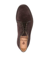 dunkelbraune Wildleder Derby Schuhe von Tricker's