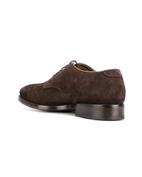 dunkelbraune Wildleder Derby Schuhe von Officine Creative