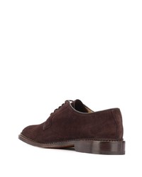 dunkelbraune Wildleder Derby Schuhe von Tricker's