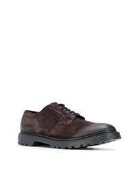 dunkelbraune Wildleder Derby Schuhe von Premiata