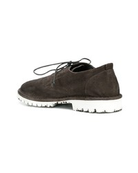 dunkelbraune Wildleder Derby Schuhe von Marsèll