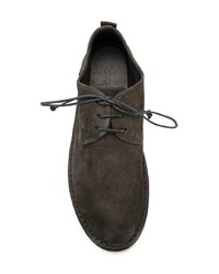 dunkelbraune Wildleder Derby Schuhe von Marsèll