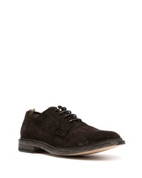 dunkelbraune Wildleder Derby Schuhe von Officine Creative