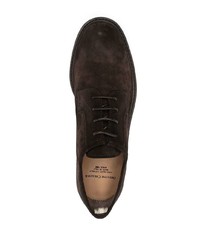 dunkelbraune Wildleder Derby Schuhe von Officine Creative