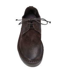 dunkelbraune Wildleder Derby Schuhe von Marsèll