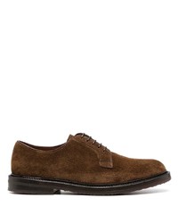 dunkelbraune Wildleder Derby Schuhe von Henderson Baracco