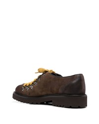 dunkelbraune Wildleder Derby Schuhe von Doucal's