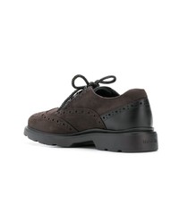 dunkelbraune Wildleder Derby Schuhe von Hogan