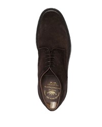 dunkelbraune Wildleder Derby Schuhe von Officine Creative