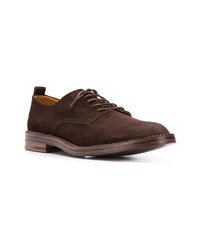 dunkelbraune Wildleder Derby Schuhe von Buttero