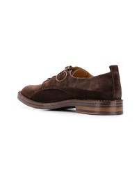 dunkelbraune Wildleder Derby Schuhe von Buttero