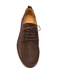 dunkelbraune Wildleder Derby Schuhe von Buttero