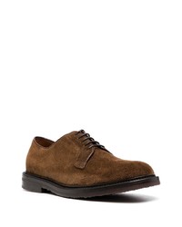 dunkelbraune Wildleder Derby Schuhe von Henderson Baracco