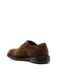 dunkelbraune Wildleder Derby Schuhe von Henderson Baracco