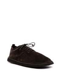 dunkelbraune Wildleder Derby Schuhe von Marsèll