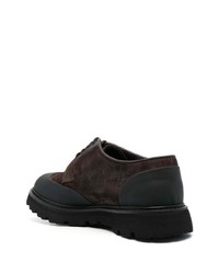 dunkelbraune Wildleder Derby Schuhe von Doucal's