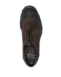 dunkelbraune Wildleder Derby Schuhe von Doucal's