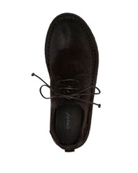 dunkelbraune Wildleder Derby Schuhe von Marsèll