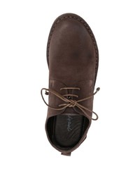 dunkelbraune Wildleder Derby Schuhe von Marsèll