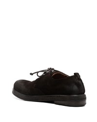 dunkelbraune Wildleder Derby Schuhe von Marsèll