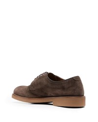 dunkelbraune Wildleder Derby Schuhe von Doucal's