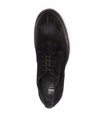 dunkelbraune Wildleder Derby Schuhe von Moma