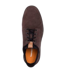dunkelbraune Wildleder Derby Schuhe von Timberland