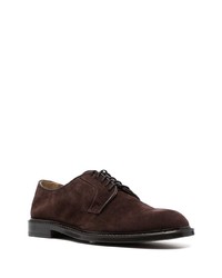 dunkelbraune Wildleder Derby Schuhe von Doucal's