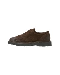 dunkelbraune Wildleder Derby Schuhe von Marc O'Polo