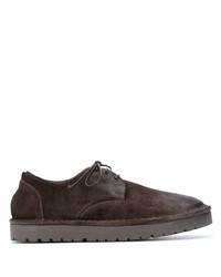 dunkelbraune Wildleder Derby Schuhe von Marsèll