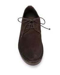 dunkelbraune Wildleder Derby Schuhe von Marsèll