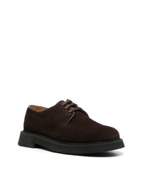 dunkelbraune Wildleder Derby Schuhe von A.P.C.